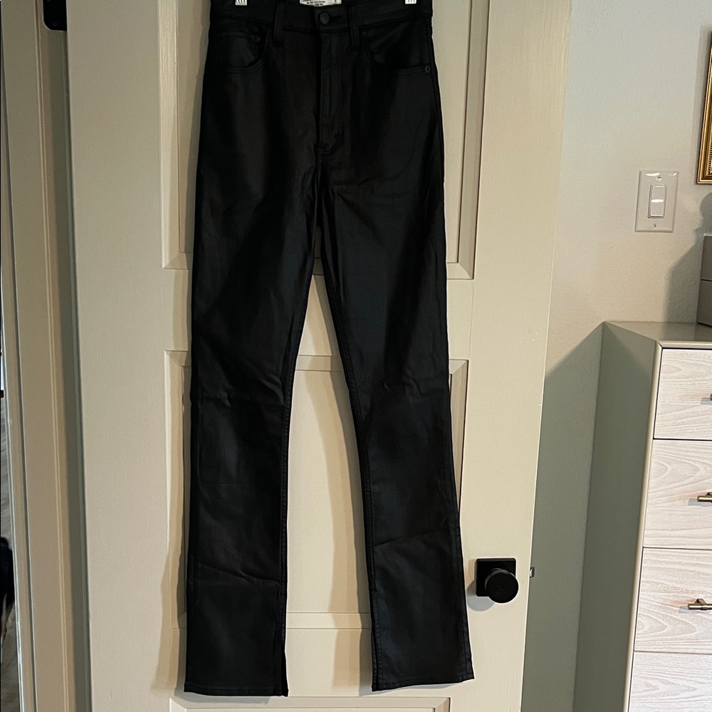 Abercrombie & Fitch Shiny Black Pants